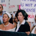 La Marcha de Novias en contra de la violencia domestica es un evento anual. Foto: C. Chen
