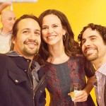 An In the Heights reunion. From left to right, Lin-Manuel Miranda, Mandy González and Alex Lacamoire.