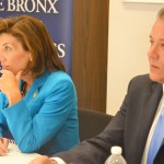 Lt. Governor Kathy Hochul and Assemblymember Mark Gjonaj at the small business roundtable.