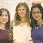 Teaching assistants for the summer program were (from left to right): Margaret Dubowsky, Gina Stalica and Anjali Fernandes.