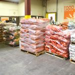The facility distributed 76 million pounds of food in 2015.