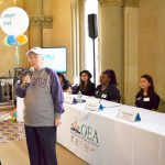 Fariña hosts a College Day event this past January.